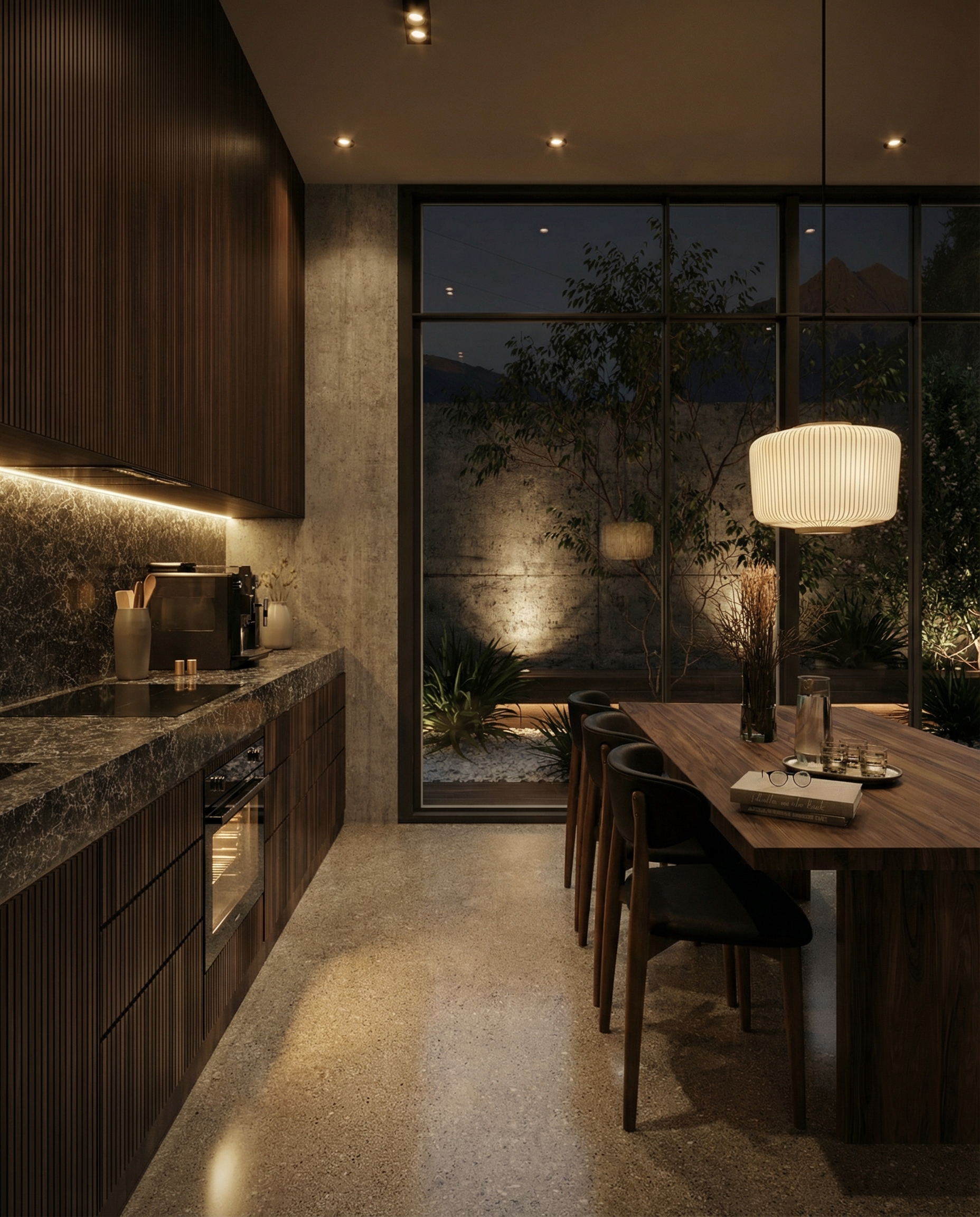 Japandi Kitchen architectural visualization