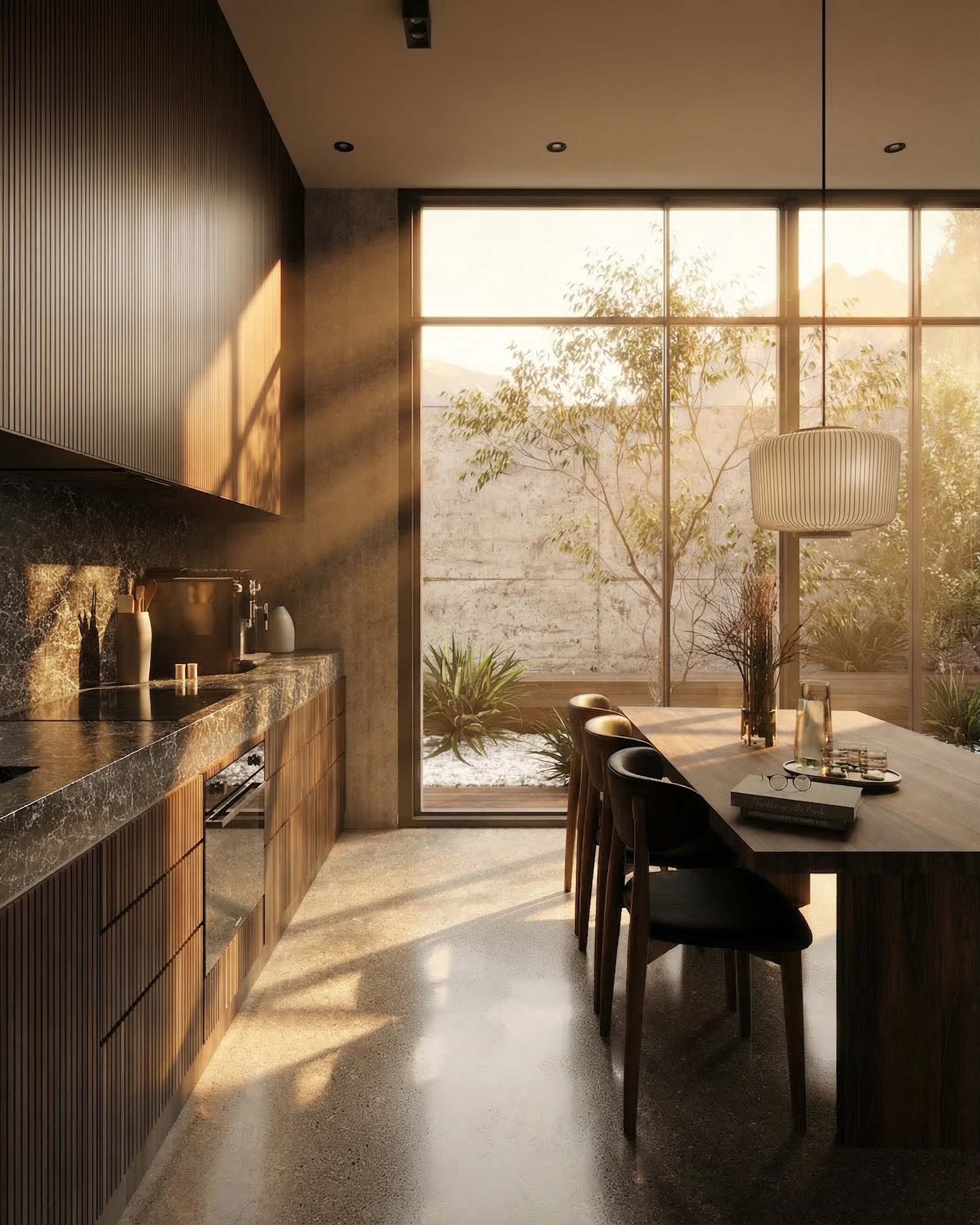 Japandi Kitchen architectural visualization