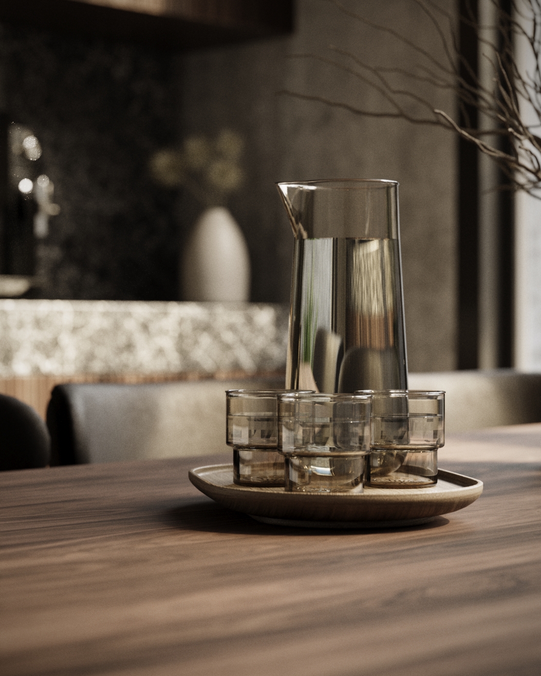 Japandi Kitchen architectural visualization